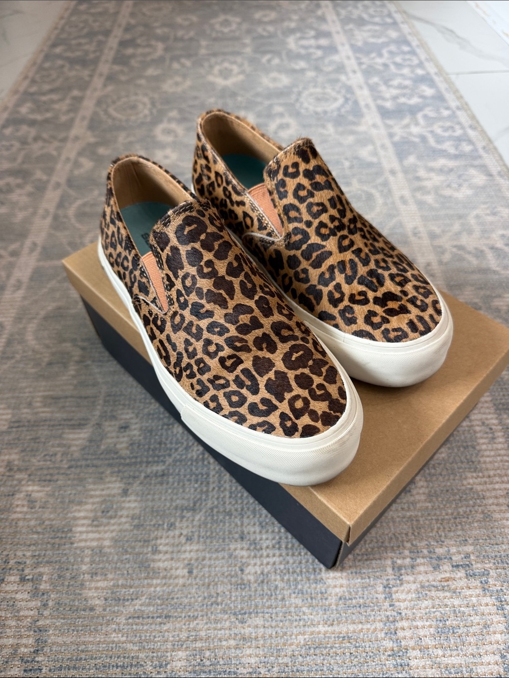SeaVees Baja Platfom Leopard Print Slip-On Sneakers